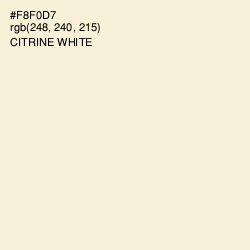 #F8F0D7 - Citrine White Color Image